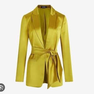 Express Satin Tie Waist Blazer - M, NWT